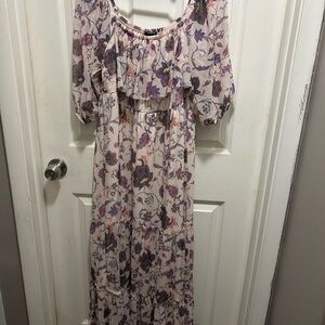 Torrid Purple Floral Maxi Dress